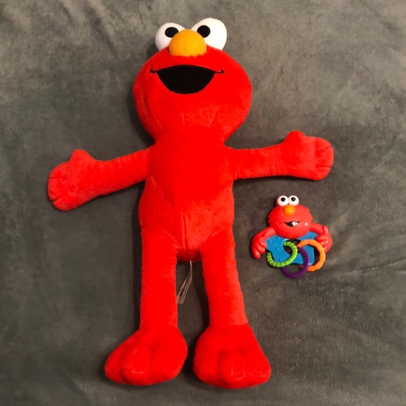 Sesame Street | Toys | Elmo Plushie Rattle Toy Set | Poshmark